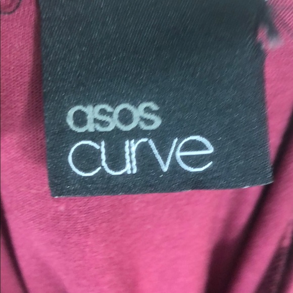 ASOS Curve Maroon Dress - Picture 5 of 5